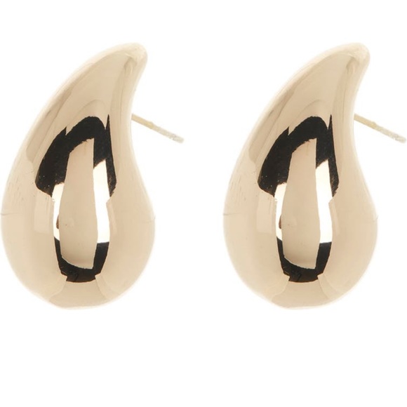 SOLD 2 Pairs Gold & Silver Medium Tear Drop Sterling Forever Earrings - Picture 3 of 6